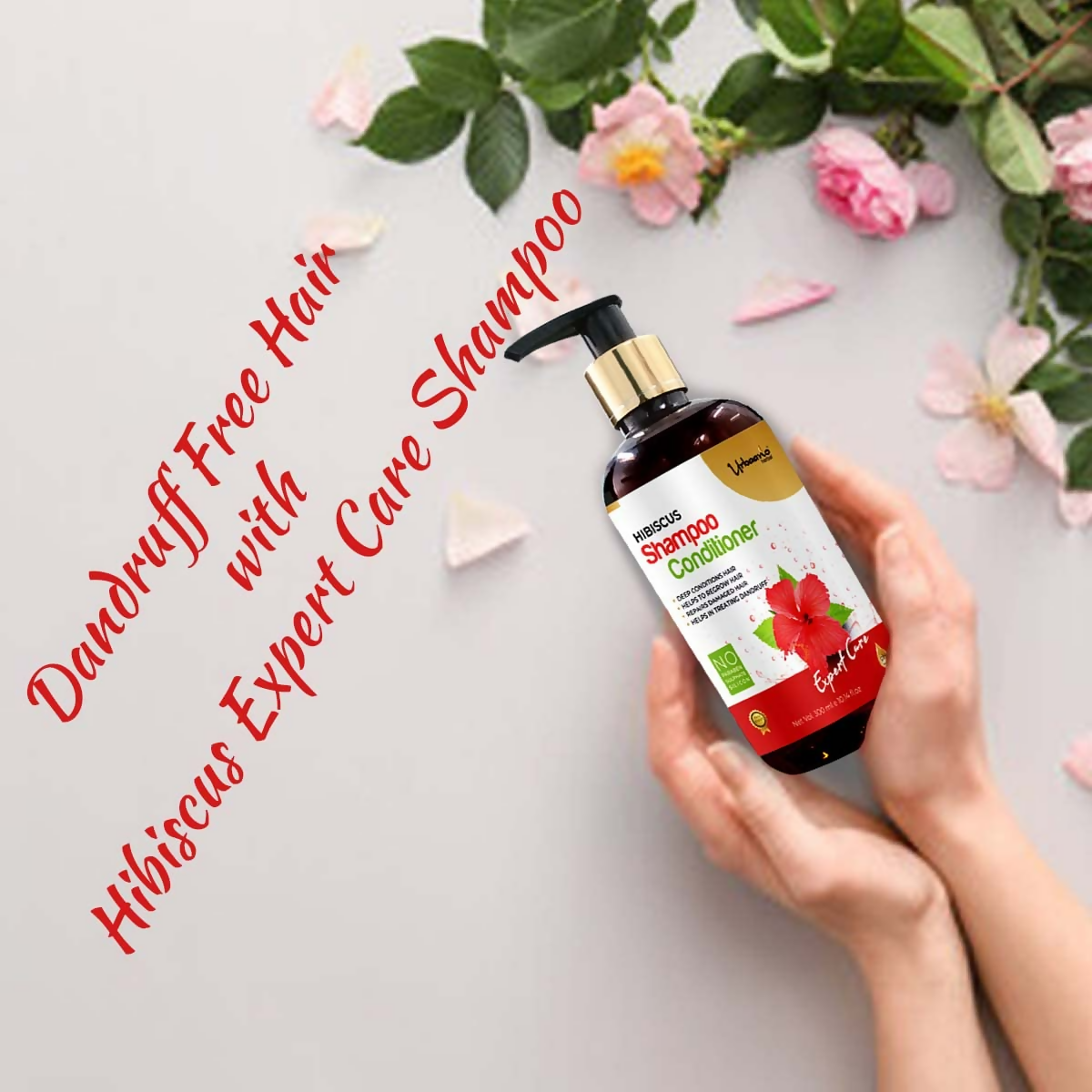Urbaano Herbal Nourishing Onion Hair Oil & Anti Hairfall Hibiscus Shampoo