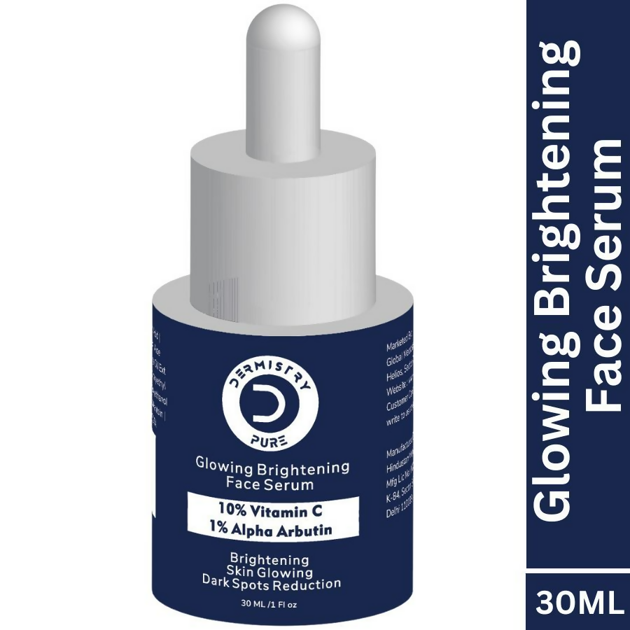 Dermistry 10% Vitamin C 1% Alpha Arbutin Dull Skin Brightening Lightening Fairness Glow Face Serum