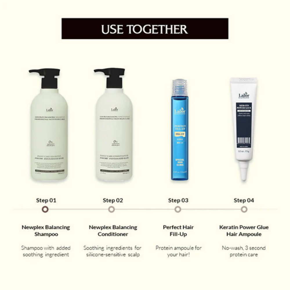 La'dor Newplex Balancing Shampoo - Scalp Soothing Korean Shampoo for Dry Hair