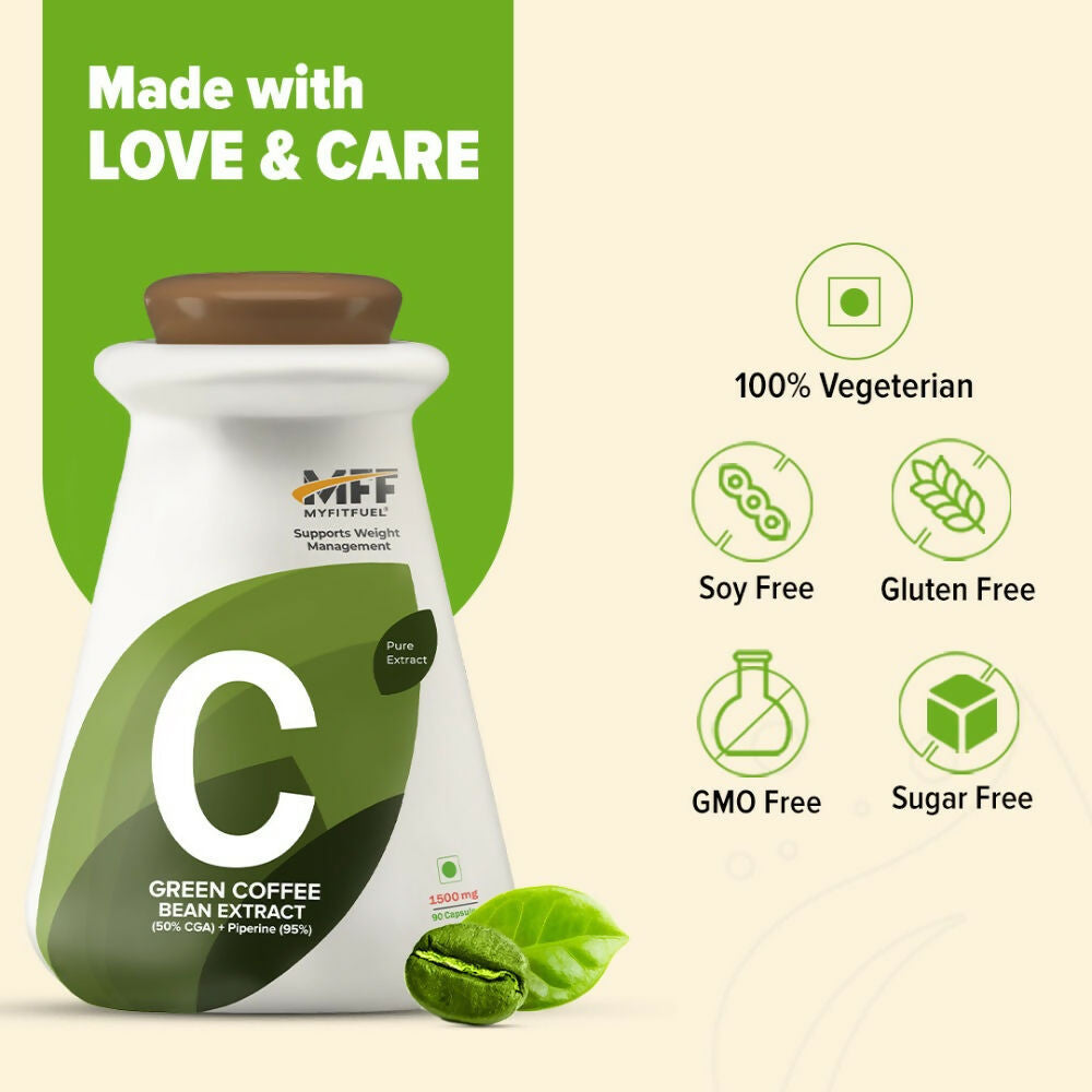 MyFitFuel Green Coffee Extract + Piperine Capsules