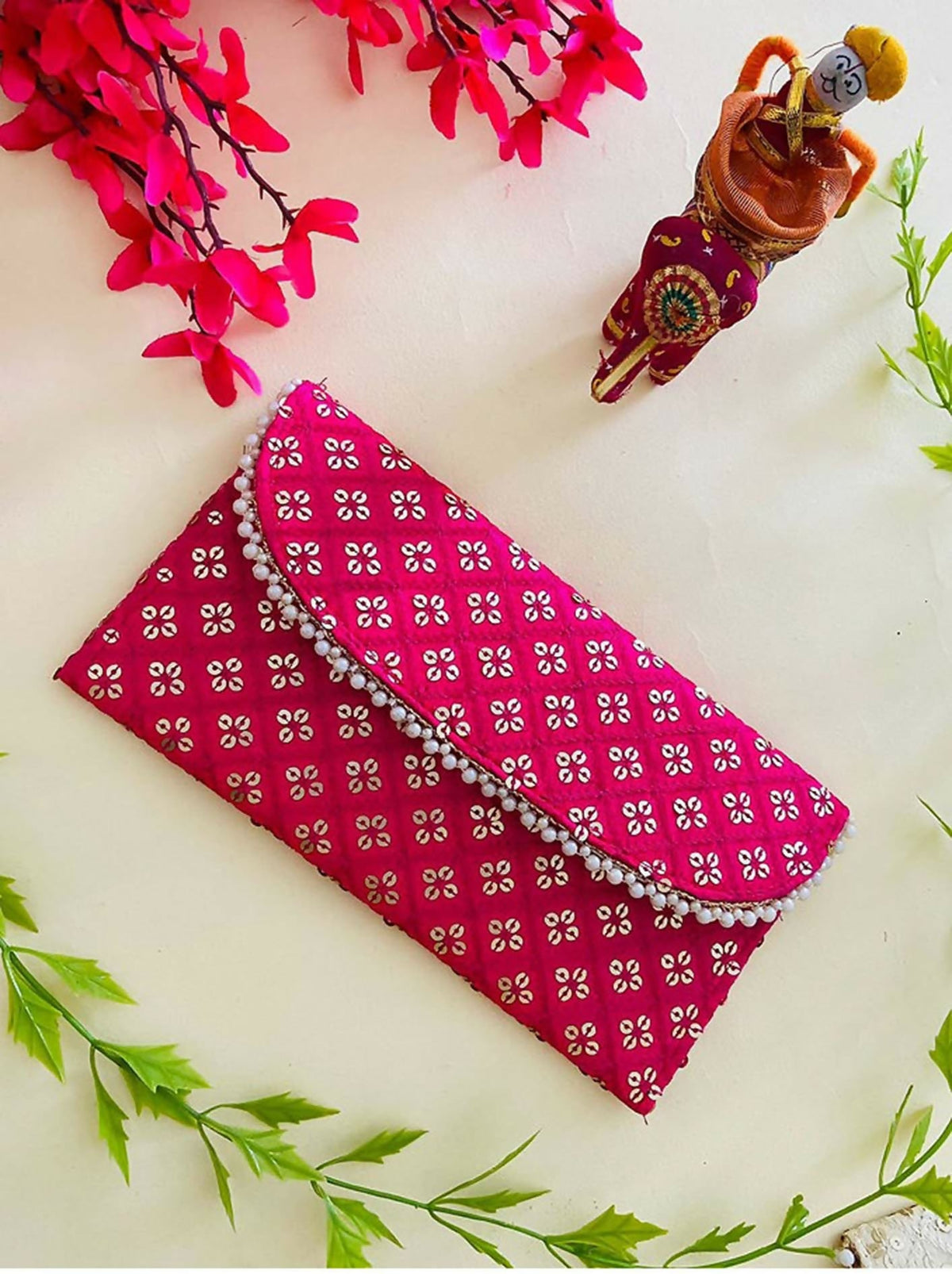 Joban Fashion Bridal Purse - Pink