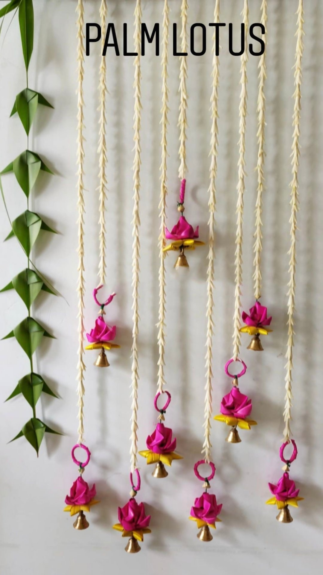 Shuddh Natural Hand Made Palm Leaf Lotus Hanging