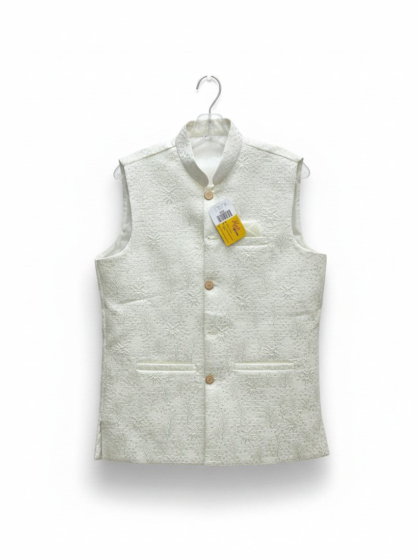 Off white jacket for men’s kurta