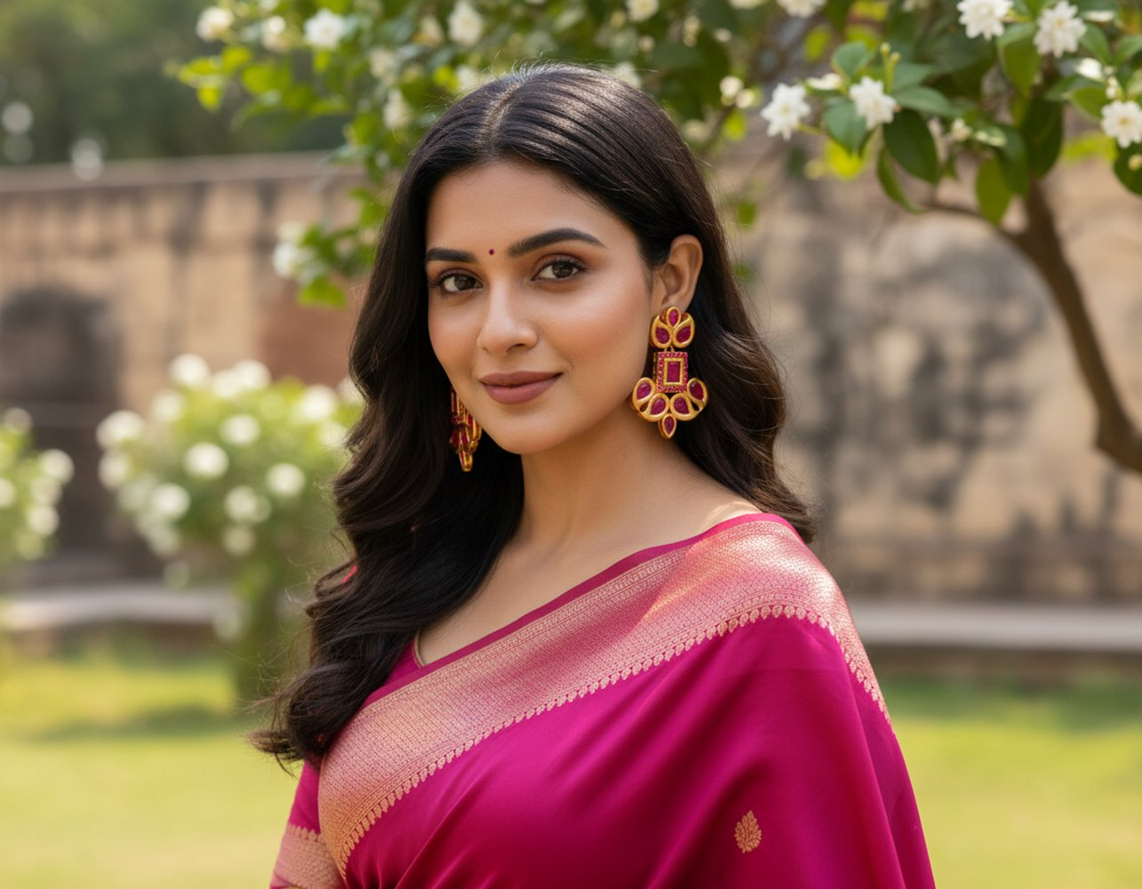 Pink Designer Earrings