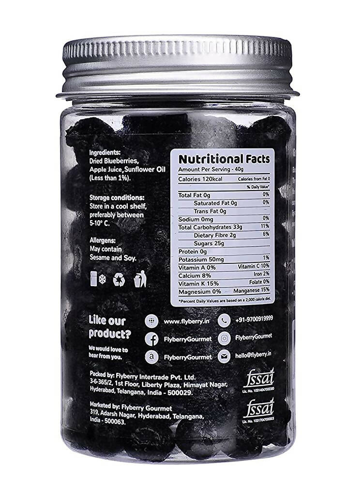 Flyberry Gourmet Dried Bold Blueberries