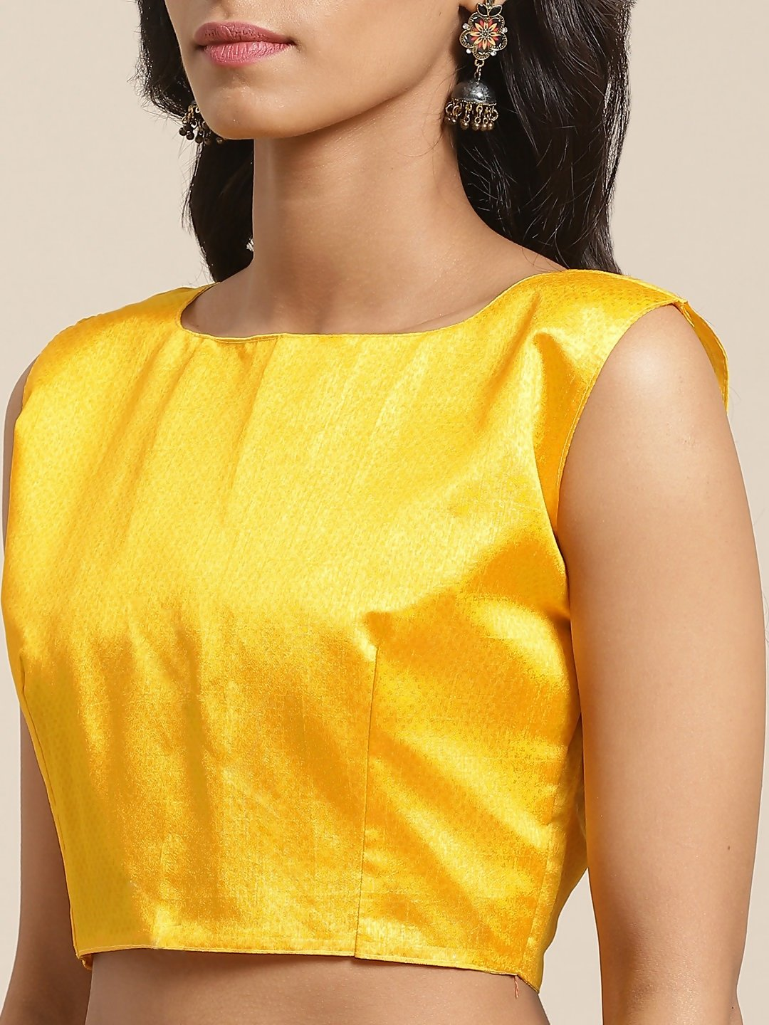 Saree Mall Yellow & Beige Printed Saree