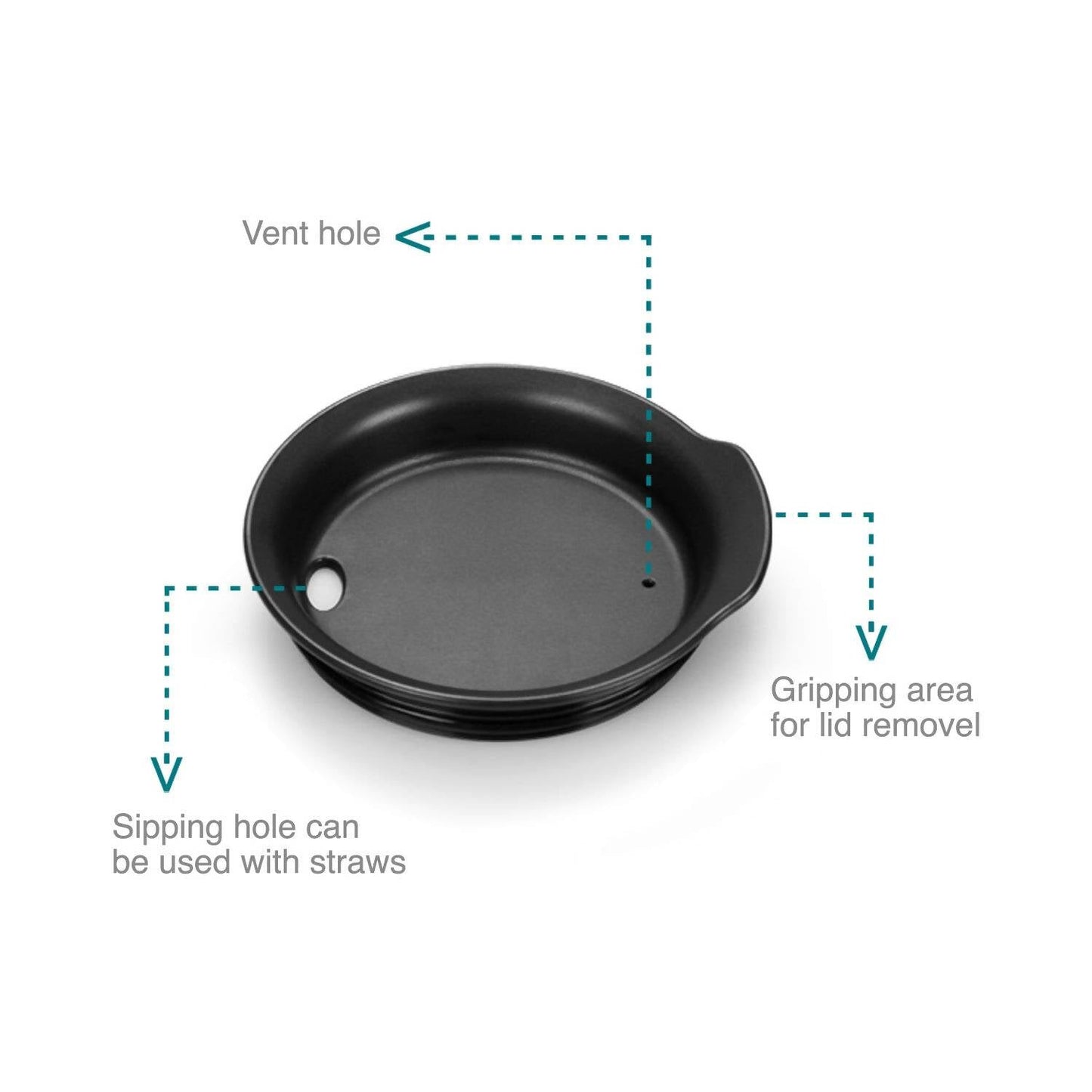 Vaya Popcup Insulated Coffee Mug Tumbler With Lid - 250 ml (Cool Cyan)