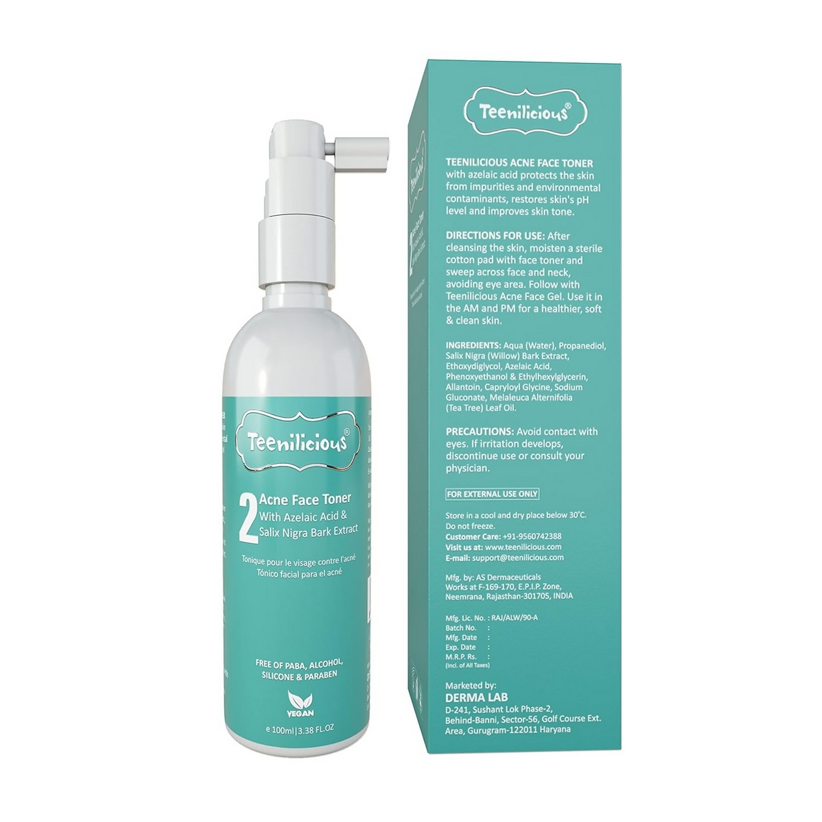 Teenilicious Acne Toner Tea Tree Oil With Azelaic Acid
