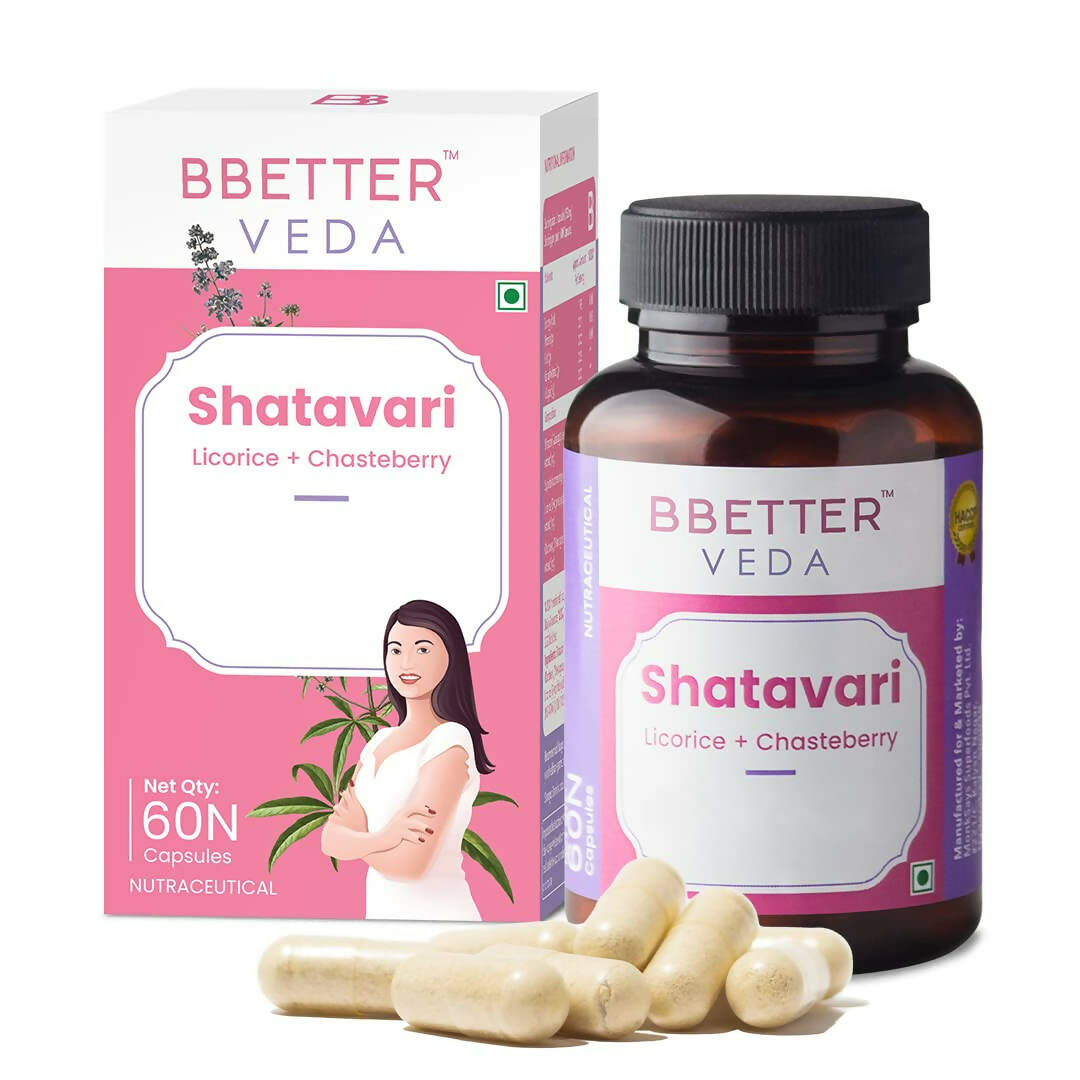 BBETTER Veda Shatavari Capsules with Licorice and Chasteberry