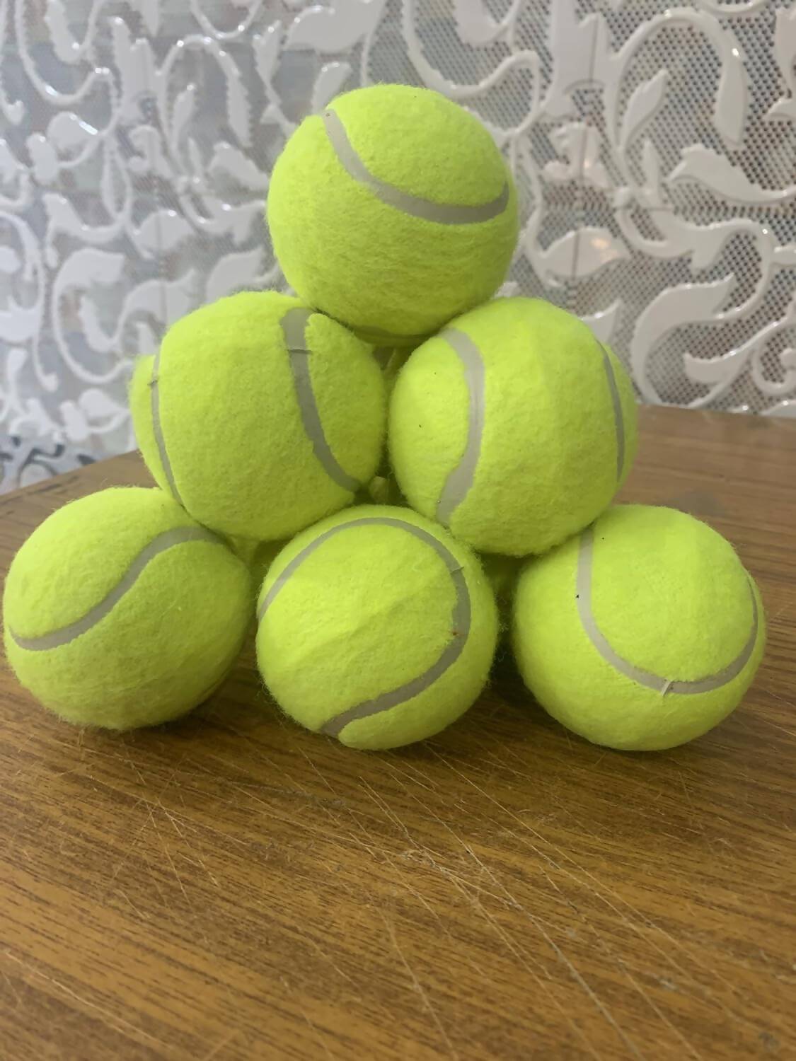 M ART Cricket Tennis Ball Light Weight (Pack of 10)