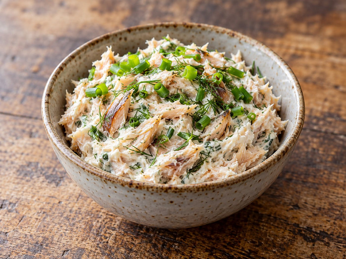 Smoked mackerel and dill pâté, generated illustration