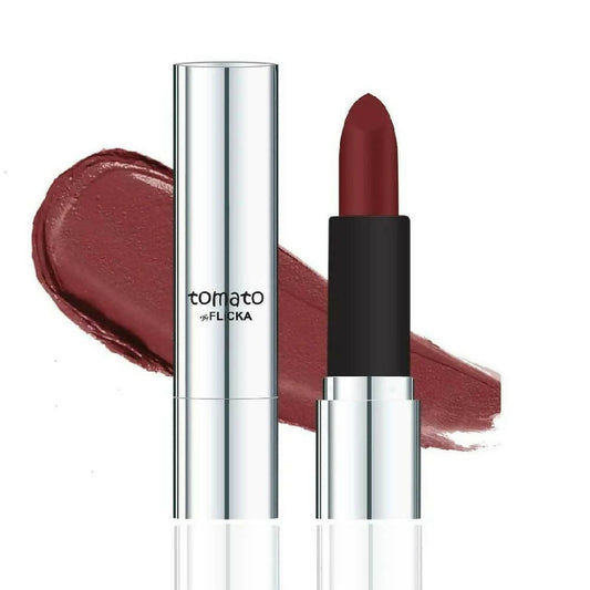 Flicka Tomato Maroon Matte Finish Lipstick Shade 14