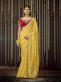 Myra Mustard Art Silk Heavy Embroidered Designer Saree