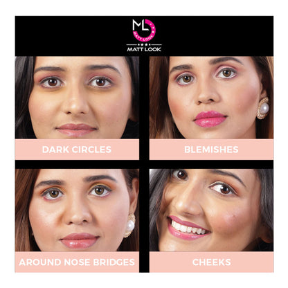 Matt Look Concealer & Anticernes SPF 20 - Rose