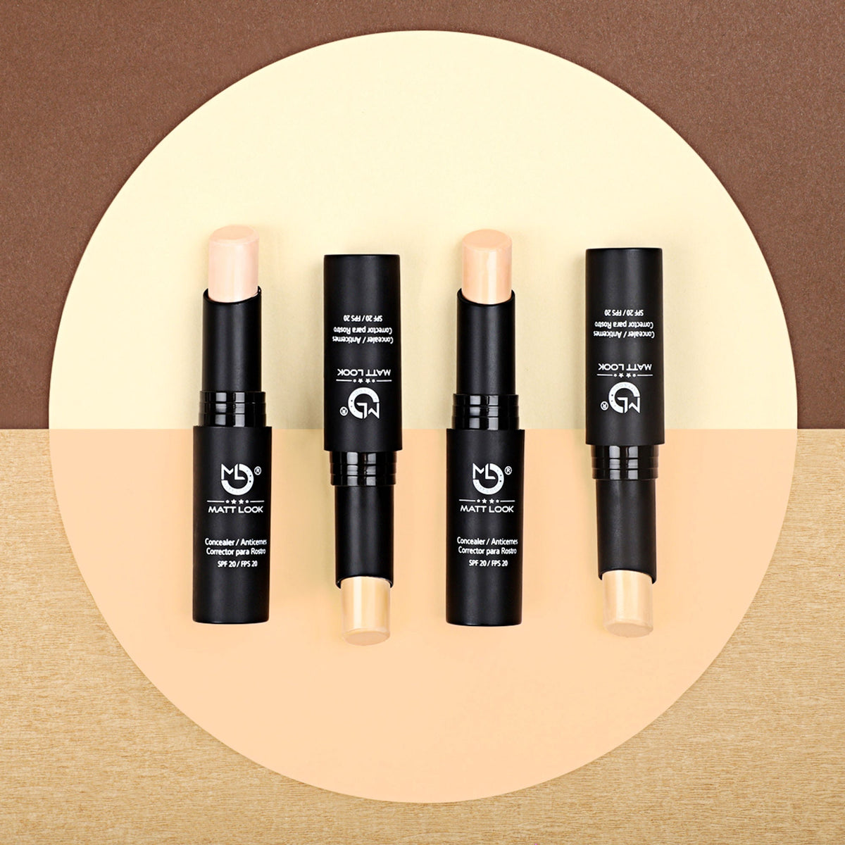 Matt Look Concealer & Anticernes SPF 20 - Rose