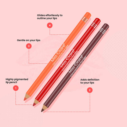 Miss Claire Glimmersticks For Lips - Pink L-07