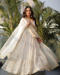 Yash Enterprise White Sequence Work Party Wear Suit Set