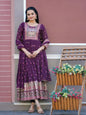 Yash Enterprise Wine Georgette Party Wear Embroidery Party Wear Suit Set