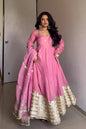 Yash Enterprise Pink Vichitra Silk Embroidery Suit Set