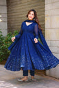 Yash Enterprise Whispering Breeze Georgette Embroidered Suit Set