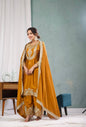 Yash Enterprise Gold Chinnon Silk Embroidery Party Wear Suit Set