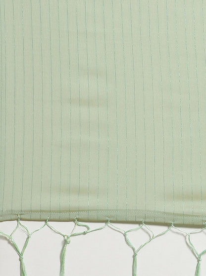 Saree Mall Women Olive Solid Saree