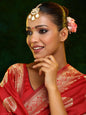 Ruby Raang 22k Gold Polished Kundan Maang Tikka