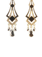 Gold-Polished Alloy Diva Look Stylish Contemporary Earrings - The Pari