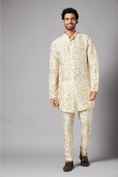 Mighty Natural Dye Designer Men's Kurta Set by Hilo Design