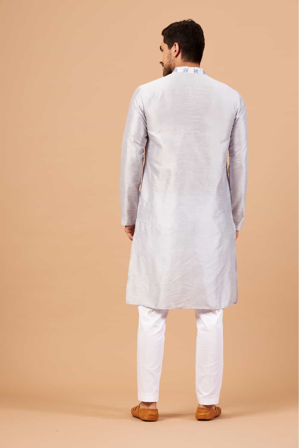 Manatee Basik Kurta Cadet Grey Coloured by Hilo Design