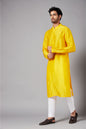 Yellow Plain Kurta by Hilo Design