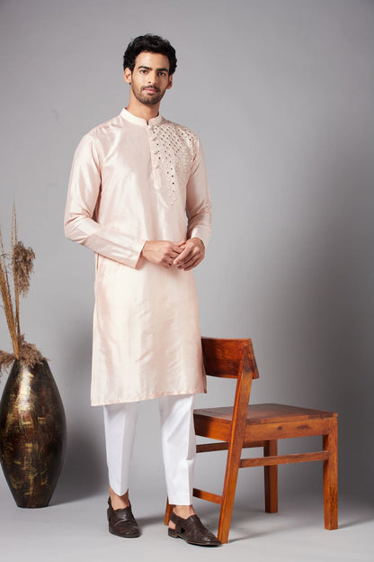 Rooyi Position Mirror Work Kurta by Hilo Design
