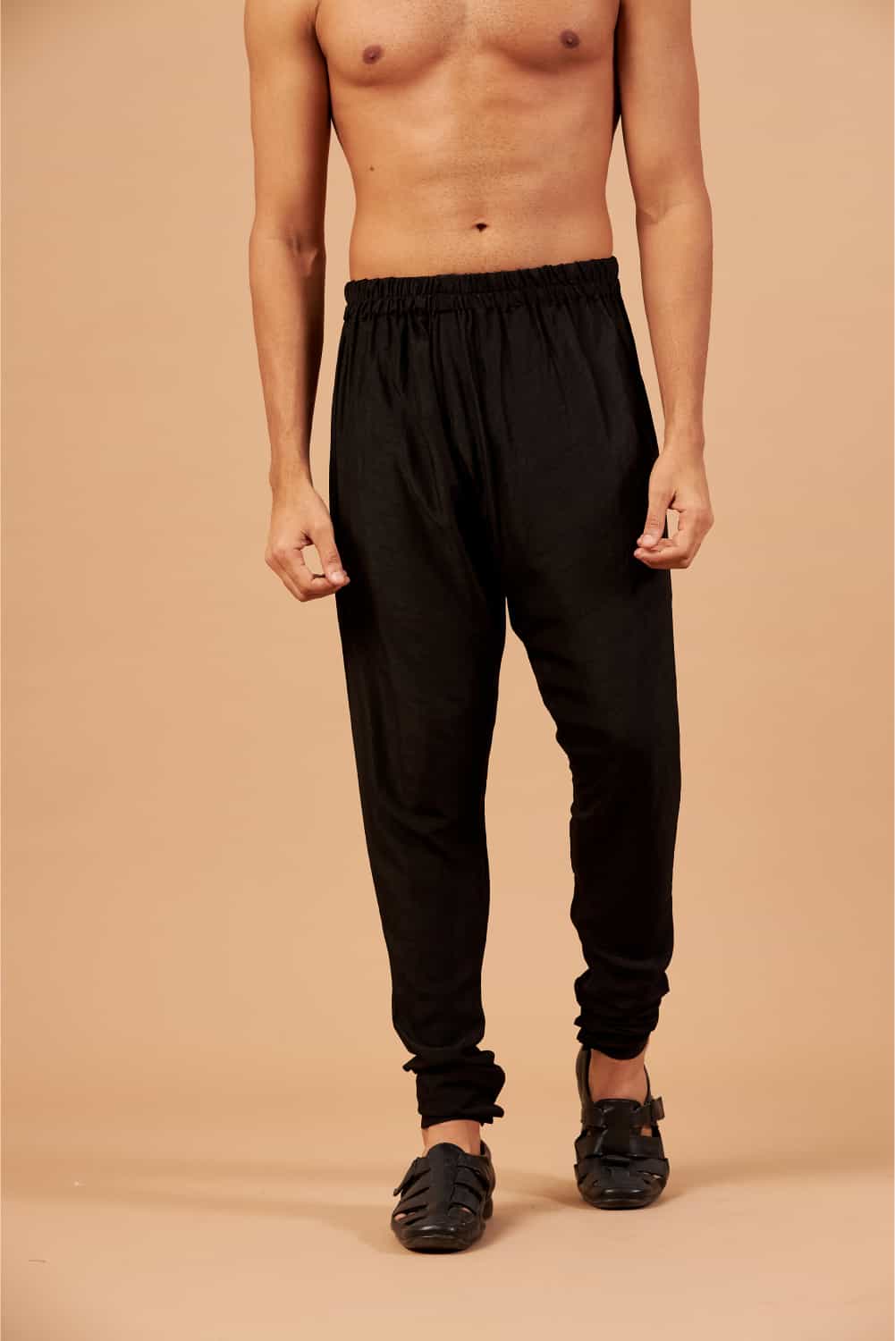 Black Chudi Designer Men's Pant by Hilo Design