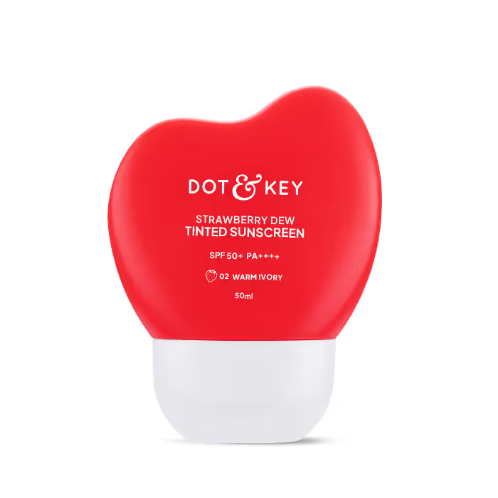 Dot & Key Strawberry Dew Tinted Sunscreen SPF 50+ PA++++ - 02 Warm Ivory