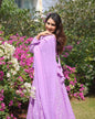 Yash Enterprise Purple Heavy Chinon Embroidery Party Wear Suit