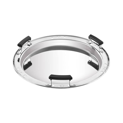 Cello Stainless Steel Induction Base Idli Cooker (Idly Maker) And Multi Kadhai Set of 6