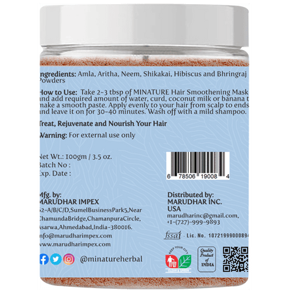Minature Hair Smoothening Mask