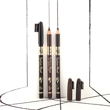Matt Look Long Lasting Formula Professional Stylist Eyebrow Pencil - Black