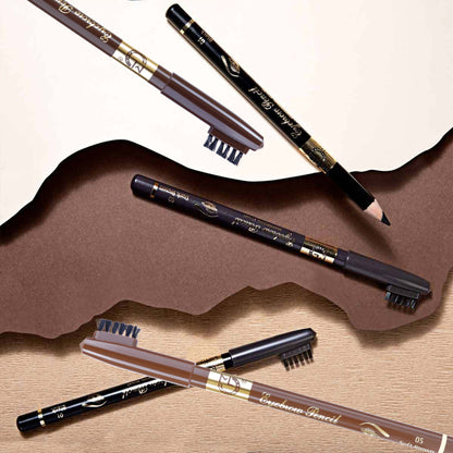 Matt Look Long Lasting Formula Professional Stylist Eyebrow Pencil - Black