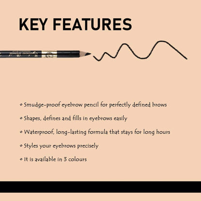 Matt Look Long Lasting Formula Professional Stylist Eyebrow Pencil - Brown