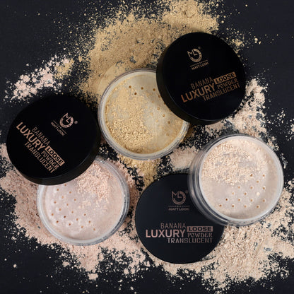 Matt Look Face Makeup Banana Luxury Loose Powder Translucent - Light