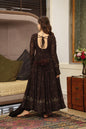 Yash Enterprise Black Embroidered Georgette Suit Set
