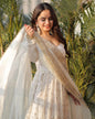 Yash Enterprise White Sequence Work Party Wear Suit Set