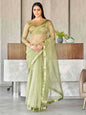 Tikhi Imli Sequinned Organza Saree
