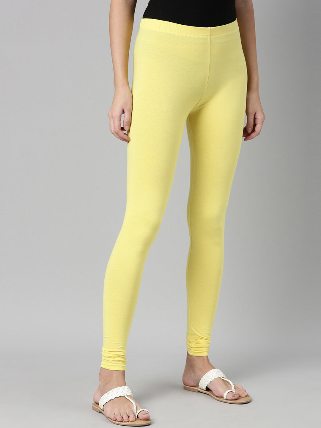 Souchii Slim Fit Churidar-Length Leggings
