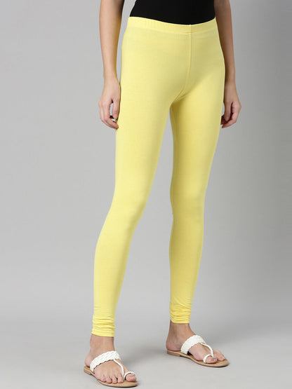 Souchii Slim Fit Churidar-Length Leggings