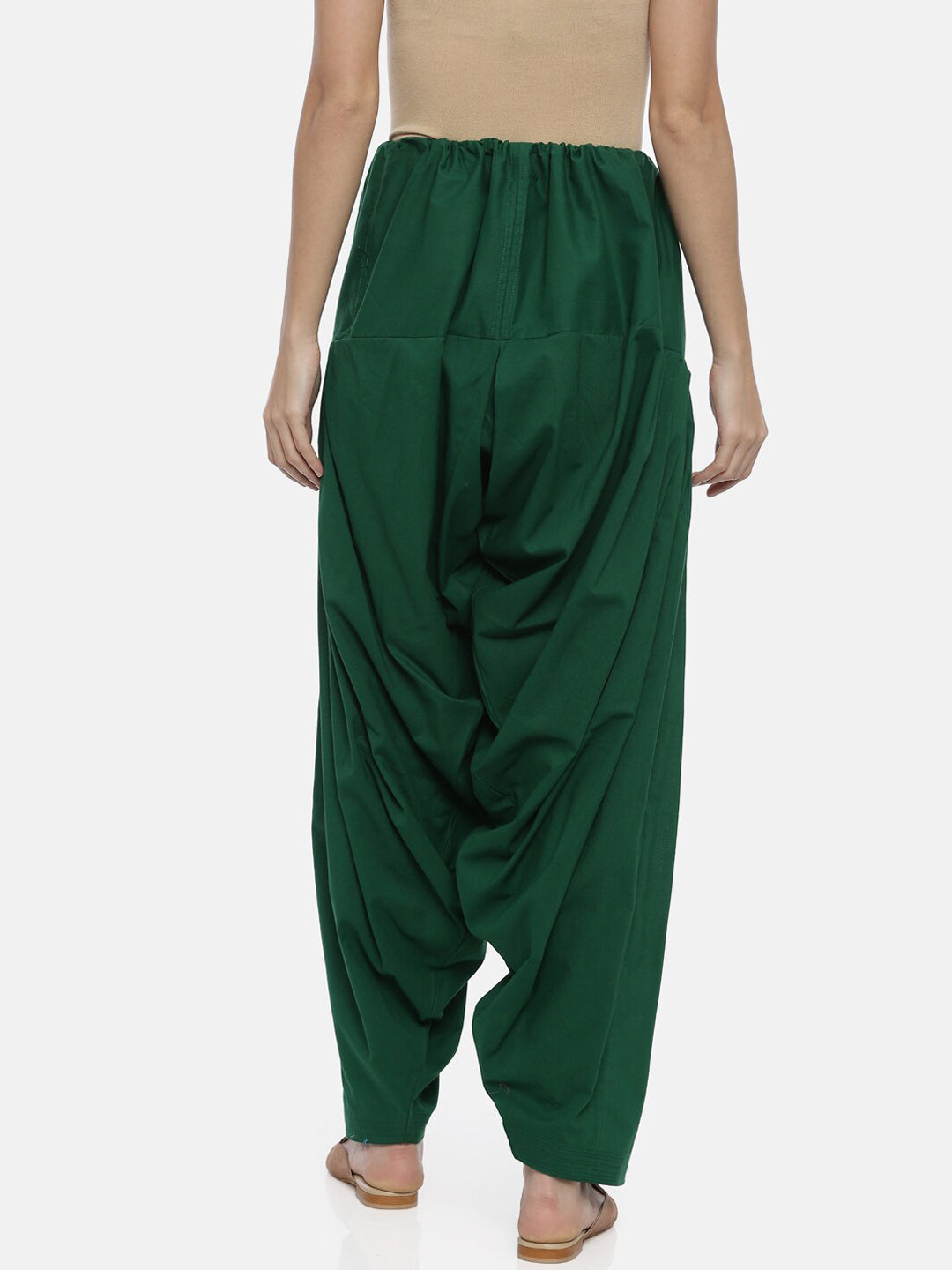 Souchii Women Green Pure Cotton Patiala