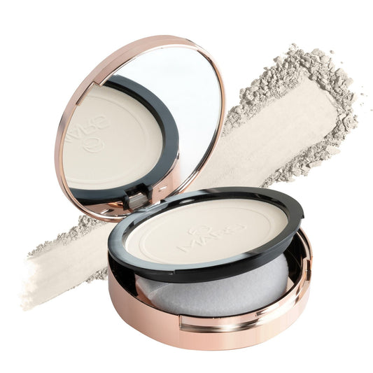 MARS Cosmetics Matte On Compact Powder with Applicator Puff - 01 Light