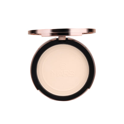 MARS Cosmetics Matte On Compact Powder with Applicator Puff - 01 Light