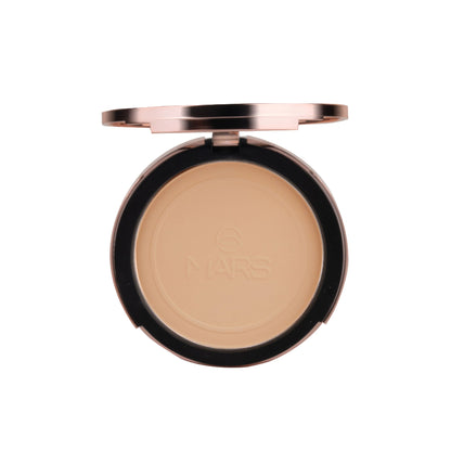 MARS Cosmetics Matte On Compact Powder with Applicator Puff - 06 Tan